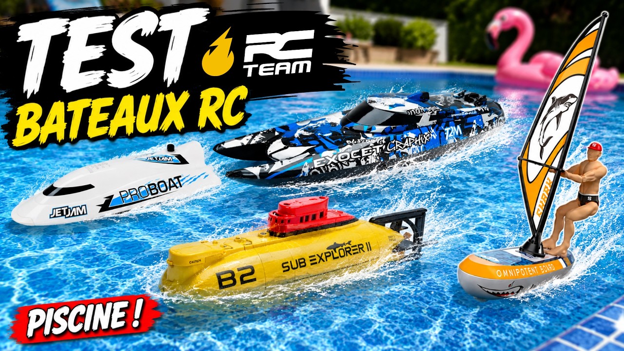 Bateau RC de piscine : 4 modèles idéaux pour s'amuser cet été 2026
