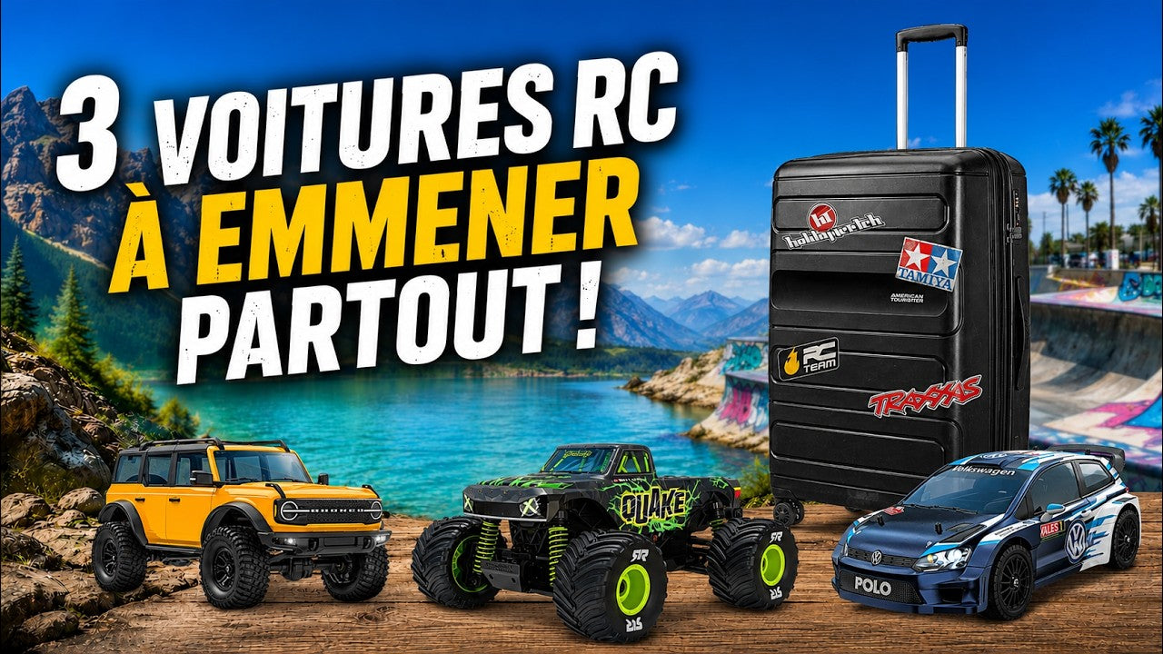 Voiture RC de vacances : 3 modèles compacts à emmener partout en 2026