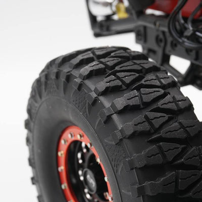 Yeah Racing Neumáticos Claws + Llantas CNC F-RG Rojo 1,9" (x4) WL-0138RD