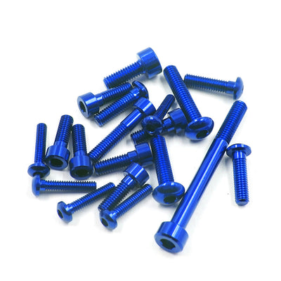 Yeah Racing Kit de tornillos de aluminio azul Sanwa M17 YA-0733DB
