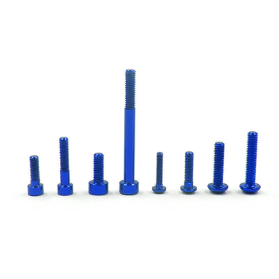 Yeah Racing Kit de tornillos de aluminio azul Sanwa M17 YA-0733DB