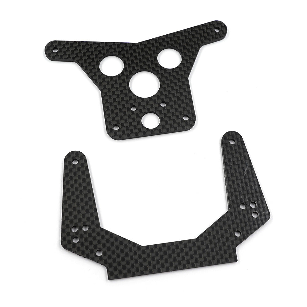 Yeah Racing Koolstof schokdemperbeugel (2Pcs) RC10 TARC-007BK