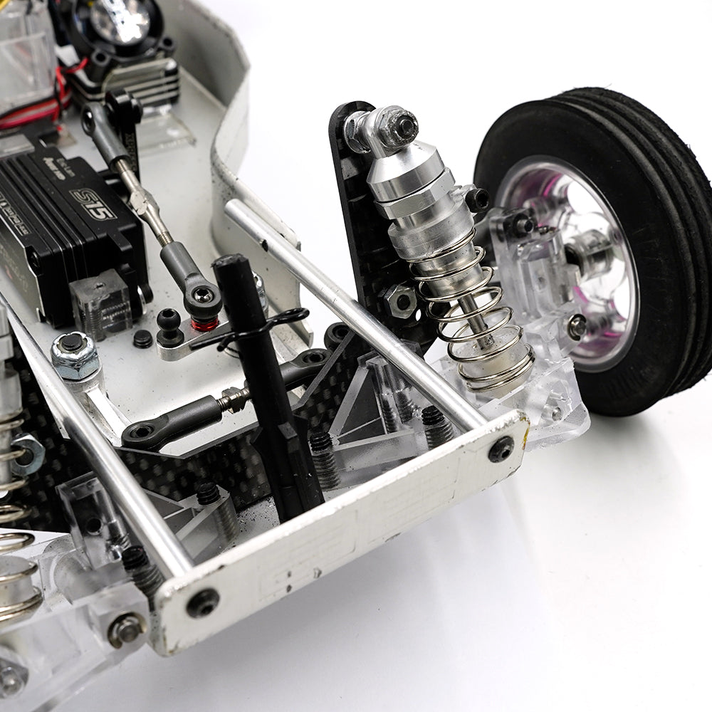 Yeah Racing Koolstof schokdemperbeugel (2Pcs) RC10 TARC-007BK