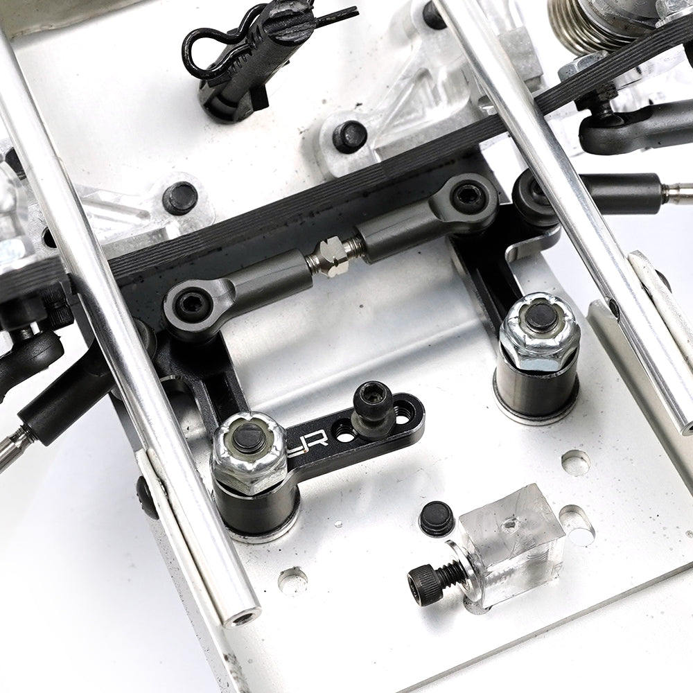 Yeah Racing Aluminium stuurwielen op lagers RC10 TARC-001BK