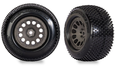 Traxxas Roue Response Pro S1 Montée Collée (x2) Mini XRT 10774-GRAY