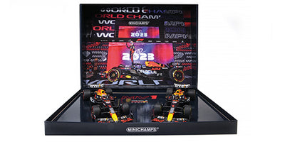 MiniChamps Set Red Bull RB19 F1 World Champion 1/18 112231801