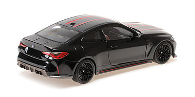 MiniChamps 2022 BMW M4 CSL Black 1/18 Scale 110023021