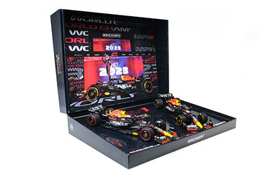 MiniChamps Set Red Bull RB19 F1 World Champion 1/18 112231801