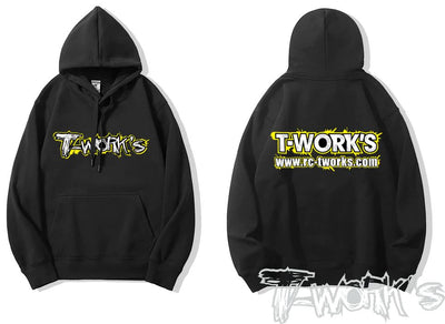 T-Work's Sweat à Capuche Noir AP-007