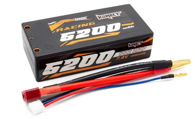 Konect Lipo Shorty 7.4v 5200mah 100C 2S2P KN-LP.RT-2S5200-ST