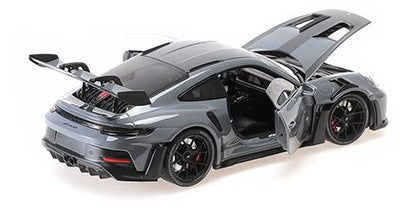 MiniChamps Porsche 911 GT3 RS 2022 Weissach Gray 1/18 110062024