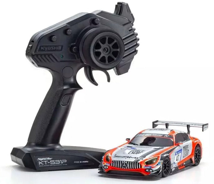 Kyosho Mini-Z RWD MR04 Mercedes AMG GT3 24H NBG18 n.º 47 + KT531P RTR