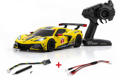 Kyosho Mini-Z RWD MR04 Corvette C8-R + Giroscopio + LED + KT531P RTR 32370C8Y