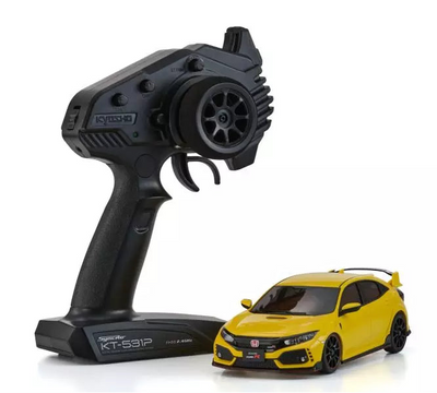 Kyosho Mini-Z MA-020 AWD Honda Civic Type R II Giallo + KT531P RTR 32661Y