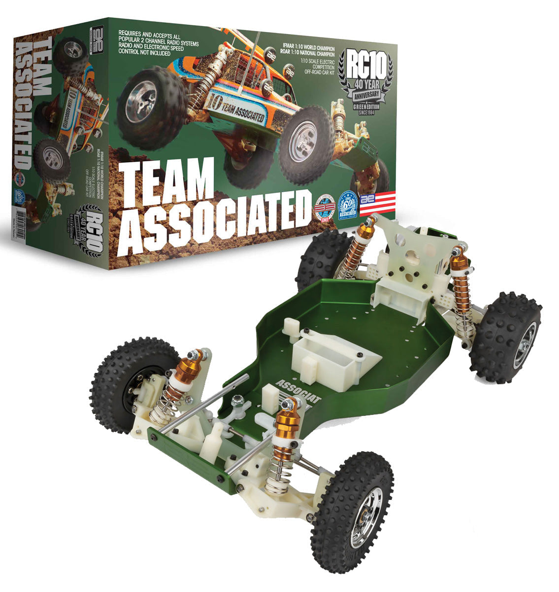Team Associated Buggy RC10 Green 40th Anniversary 6010