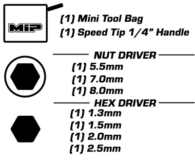 MIP Kit Outils Essentiel avec sacoche de rangement 5230S