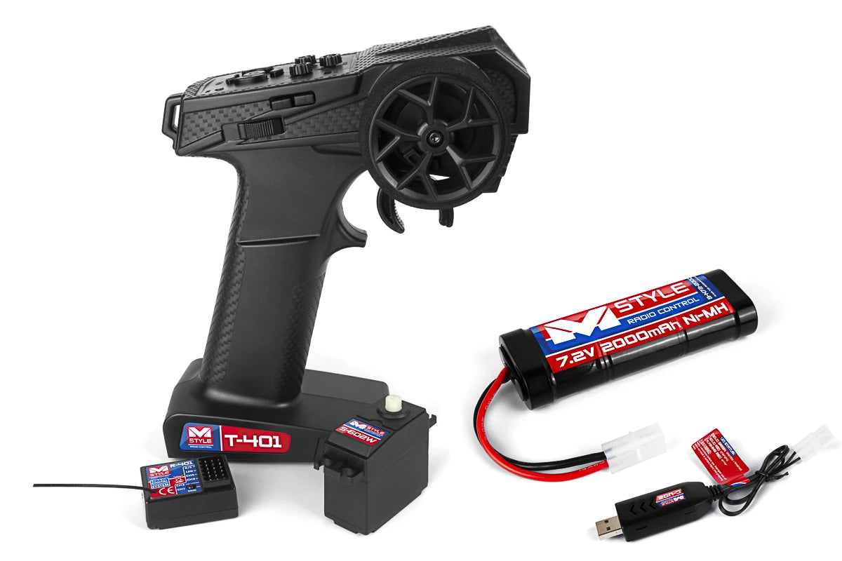 MStyle Pack Rádio + Carregador + Bateria + Servo M-002