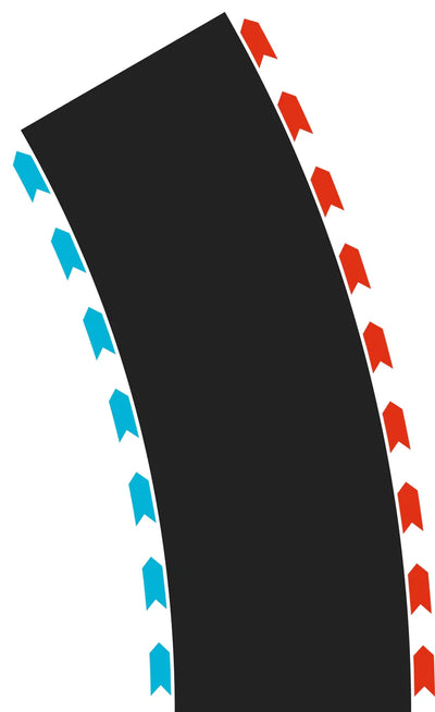 Carrera Hybrid Courbes 30° (x4) 52004