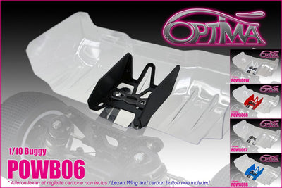 Optima Mittlere Drift Heckflügel 1/8 Flexibel POWB06