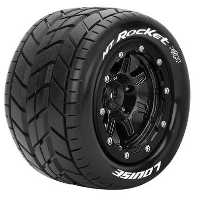 Louise RC Pneus MT-Rocket MFT 3.8 + Jantes Maxx (x2) L-T3328SB