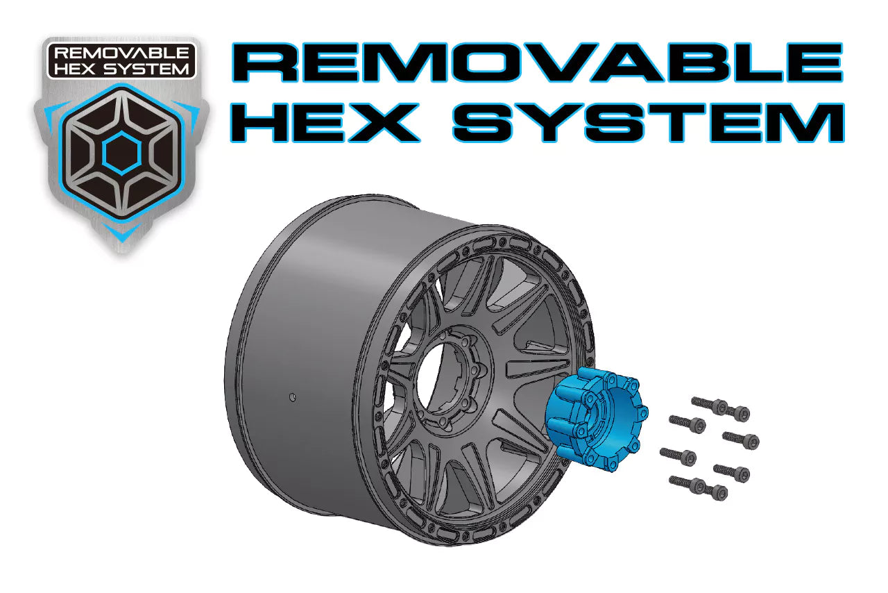 Louise RC Reifen 1/8 Mt-Cyclone + Felgen 3.8 LR-T3220X