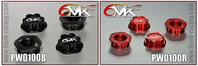 6Mik Écrous de Roues Borgne Buggy 1/8" (x4) PW0100R