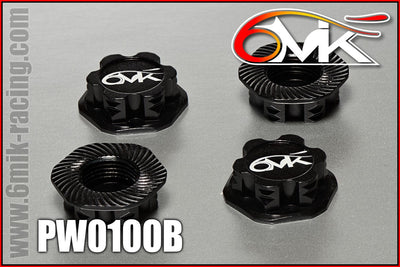 6Mik Écrous de Roues Borgne Buggy 1/8" (x4) PW0100R