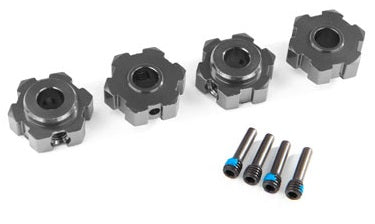 Traxxas Maxx roda de alumínio cinzenta hexagonal (x2) 8956-GRAY