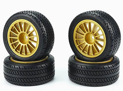 Carisma Tires + Gold Rims (x4) M48S 16478