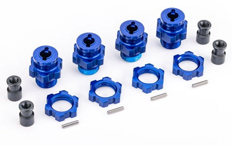 Traxxas Set Sechskant 17mm Alu blau (x4) Jato 4S 9086