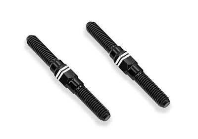 Braço oscilante de titânio com passo invertido M3 Preto (x2) da T-Work's para ABBS