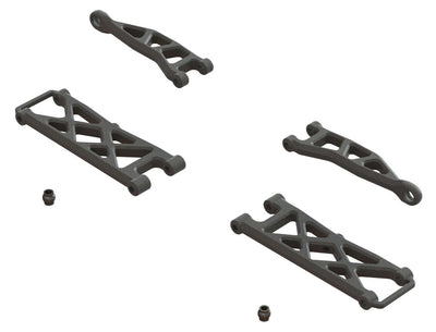 Arrma Triángulos traseros inferior y superior tipo A (4 uds.) Typhon Grom ARA330808