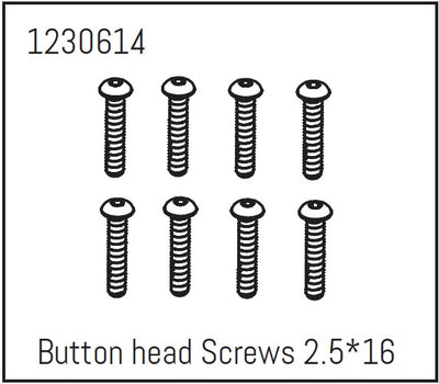 Absima Tornillo M2.5x14 (x8) 1230614