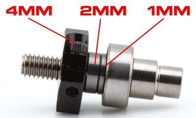 Avid Set of Titanium RC10 B7 adjustable front axles AV10190-KIT