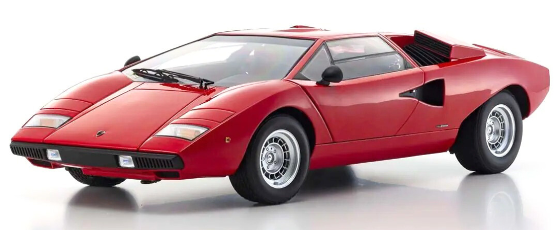 Kyosho 1:18 Lamborghini Countach LP400 赤 Kyosho Diecast Lamborghini Countach LP400 Red 1974 1/12 KS08611R