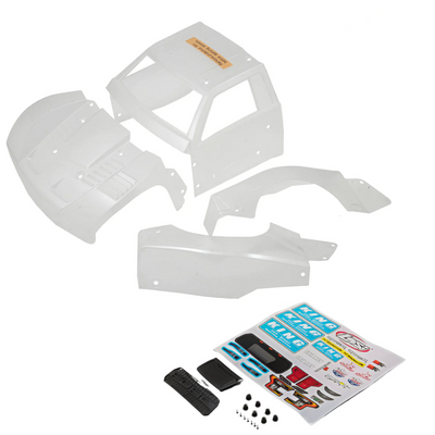 Losi Trabalho corporal para Baja Rey Transparente LOS330005