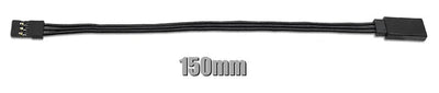 T-Work Servo verlengkabel 22AWG zwart EA-043