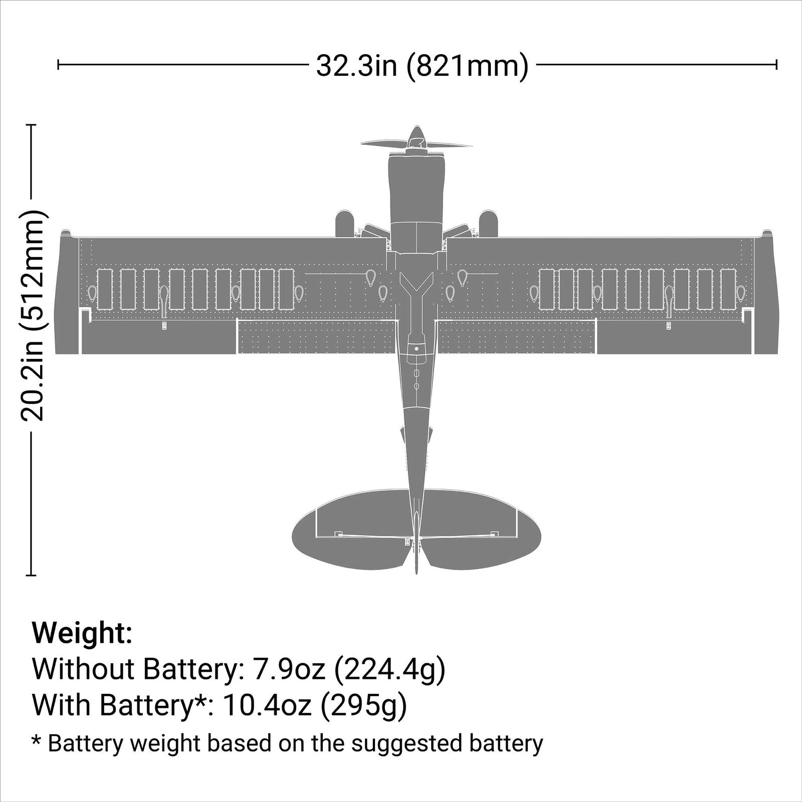 E-Flite Micro Scrappy 800mm BNF Basic EFL02150D