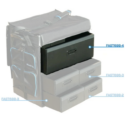 FasTrax Cajones grandes de repuesto para bolsa de transporte de 1/8" FAST688-4