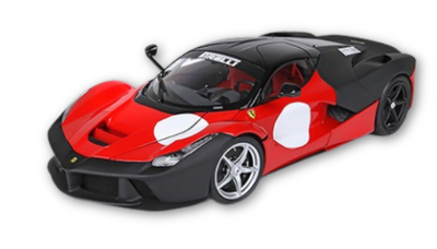 BBR Models Diecast Ferrari Laferrari Prototype Test Punainen ja musta 1/18 BBR182236