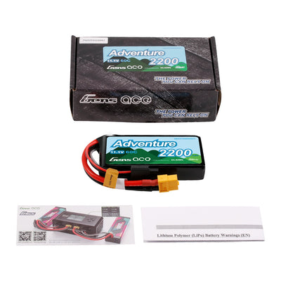 Gens Ace Accu lipo G-Tech Adventure 11.1v 2200mAh 60C XT60