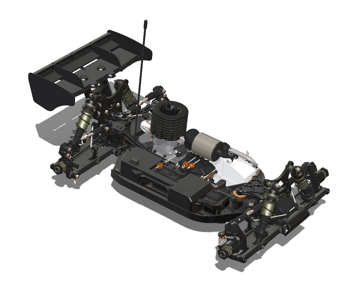 HB Racing Nitro Buggy D8 RS Wedstrijdset 204900