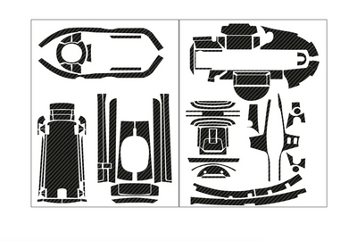 T-Work's 3D Carbon Deco Kit for Futaba T6PV TS-078