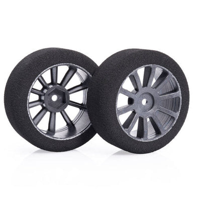 Matrix Pneumatici Mousse 62 mm anteriori + cerchi a raggi 1/10