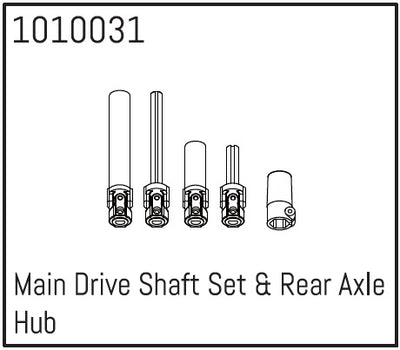Absima Päävetoakseli ja taka-akselin napa 1/18 1010031