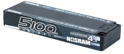 Nosram Lipo Battery Ultra LCG HV Graphene 4.1 7.6V 5100mAh 135C