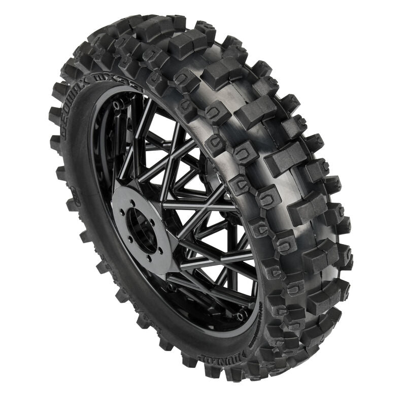 Proline Pneumatici Dunlop Geomax MX33 CR4 + cerchio posteriore nero PROMOTO-MX PRO1023010
