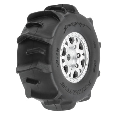 Proline Dumont Paddle-Reifen 12 mm Silber Impulse (4 Stück) Mojave Grom PRO1030910