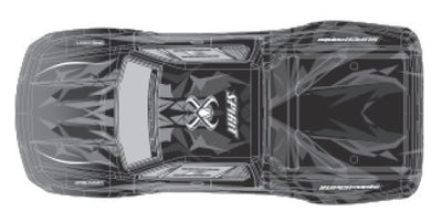 Absima Carrosserie Rouge Spirit 1/16 AB35-SJ01