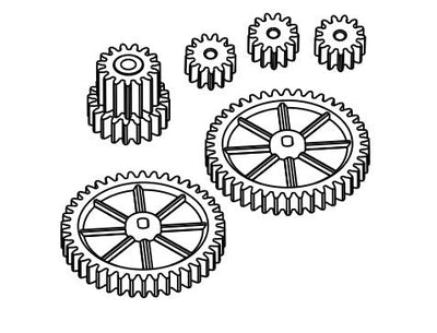 Absima Pignons boite de vitesse (6Pcs) Speck-B 1/24 HBP250121